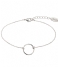 Orelia Bracelet Open Circle Chain Bracelet silver (20004)